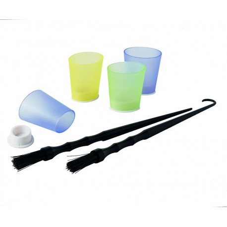 FLASH POT PLASTICA (12PZ + 2 PENNELLI)