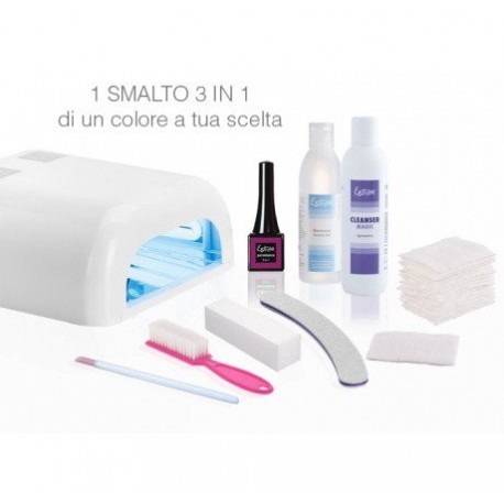 KIT SMALTO 3 IN 1 CON LAMPADA UV