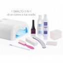 KIT SMALTO 3 IN 1 CON LAMPADA UV