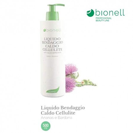 Liquido Bendaggio Caldo per trattamento cellulite 500 ml Bionell